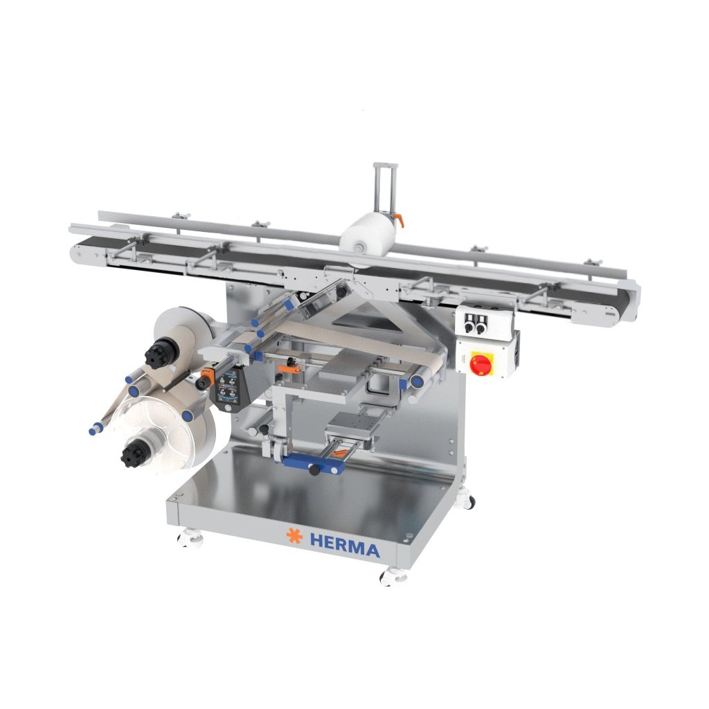Bottom labeler 552C labeling machine by HERMA